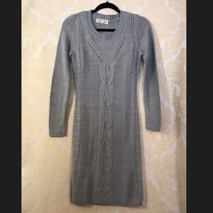 Light blue knit sweater dress - size small